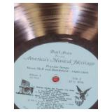 Vintage Vinyl Record Collection - set of 8 no sleeves- Pat Boone (qty 2) and Burl Ives Albums (qty 6)