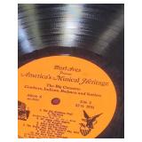 Vintage Vinyl Record Collection - set of 8 no sleeves- Pat Boone (qty 2) and Burl Ives Albums (qty 6)