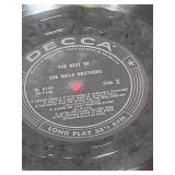 Vintage Lawrence Welk & Mills Brothers Vinyl Record Collection - set of 12 records, no sleeves