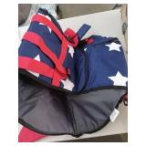 XXL Red, White & Blue Shark Fin Pet Flotation Device  - Retail: $0