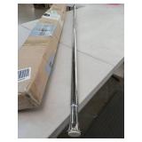 Adjustable Shower Curtain Rod - Nickel Finish - Retail: $15