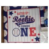 Baseball Theme Party Supply Set - Turning 1 - Retail: $35