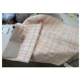 Geometric Pattern Peach Area Rug - 4ft x 5.5ft - Retail: $25