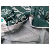 Dark Green Floral Bedding mattress cover - Retail: $79