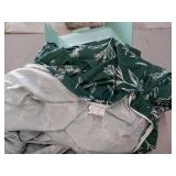 Dark Green Floral Bedding mattress cover - Retail: $79