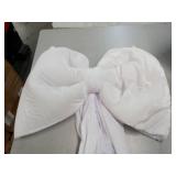 White Satin Bow Wedding Belt - Retail: $22