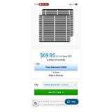 Luxunik MERV 11 Air Filter - 2 Pack - Retail: $69