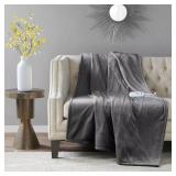Plush Electric Heated Throw Blanket - Does NOT Power On - Retail: $69