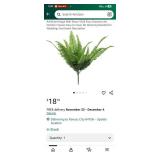Artificial Fern Wall Greenery - Retail: $18
