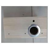 Wooden Bird Breeding Box with Clear Panel - Small Crack in Glass (see photos)  - Retail: $21