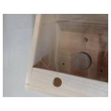 Wooden Bird Breeding Box with Clear Panel - Small Crack in Glass (see photos)  - Retail: $21