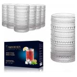 Bandesun Hobnail Textured Drinking Glass Set - Retail: $21