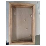 Rustic Shadow Box Display Case 8x12.5 - Retail: $26