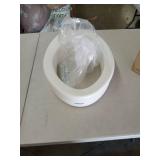 Carex Toilet Seat Riser  Elongated Raised Toilet Seat Adds 3.5 inches to Toilet Height  for Assistance Bending or Sitting  300 Pound Weight Capacity Toilet Riser -