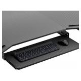 Adjustable Under-Desk Keyboard Tray with Mouse Platform - Retail: $79