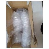 Clear Plastic Champagne Coupe Set - 50 Pieces - Retail: $35