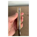 Handcrafted Fixed Blade full tang Knife with Bone Handle with leather sheath approx 7.5 inches hunting fishing gift idea