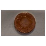 1 oz 999 fine copper round Buffalo nickel design