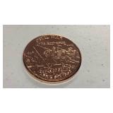 1 oz 999 fine copper round Civil War 150th Anniversary Battle of Shiloh design