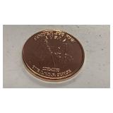 1 oz 999 fine copper round Civil War 150th Anniversary Battle of Shiloh design