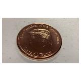 1 oz 999 fine copper round Donald Trump design