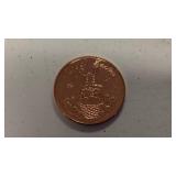 1 oz 999 fine copper round Happy Easter design