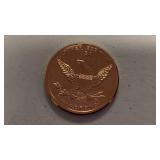 1 oz 999 fine copper round Happy Easter design