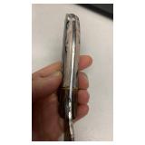 Handcrafted Damascus Steel Hunting fishing full tang Knife with leather sheath approx 8.5 inches