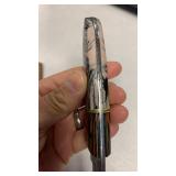 Handcrafted Damascus Steel Hunting fishing full tang Knife with leather sheath approx 8.5 inches