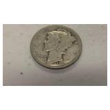 1923 Mercury dime coin 90% silver