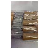 FLOWERTEEN Corn Holders Set of 10 Stainless Steel Corn on The Cob Holders Fruit Forks with Wood Handle for Home Cooking and BBQ Twin Prong Sweetcorn Holders RC50