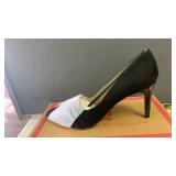 NEW! Adrienne Vittadini Black Leather Pumps size 10M