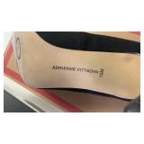 NEW! Adrienne Vittadini Black Leather Pumps size 10M