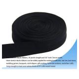 Jesep Yong Black Fold Over Elastic 3/4