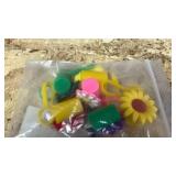 6Pcs Flower Straw Cover Cap for Stanley Cups, Silicone Straw Cover, Straw Toppers, Straw Tips Lids Compatible with Stanley Cup 30&40 Oz Tumbler, Reusable Straw Cover for 0.4in Straws. (Cute Flower) DP