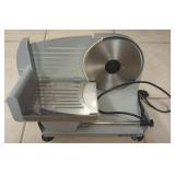 Meat Slicer, 200W Electric Food Slicer with Removable 7.5\" Stainless Steel Blade and Stainless Steel Tray, Child Lock Protection, Adjustable Thickness, Food Slicer Machine for Meat Cheese Bread *used