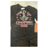 Lot of Chicago Blackhawks Apparel, sizes are Small and XS, 30+ shirts