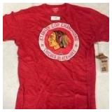 Lot of Chicago Blackhawks Apparel, sizes are Small and XS, 30+ shirts