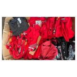 Lot of Chicago Blackhawks Apparel, sizes are Small and XS, 30+ shirts