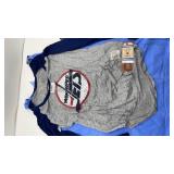 15 Cal Berkeley Blue 84 Tank Tops, 1 Clemson Blue 84 Tank Top, 4 Winnipeg Jets Long Sleeve Shirts