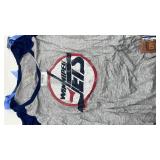 15 Cal Berkeley Blue 84 Tank Tops, 1 Clemson Blue 84 Tank Top, 4 Winnipeg Jets Long Sleeve Shirts