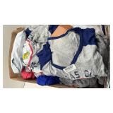 Lot of 35+ Sports Apparel Shirts: Blackhawks, Royals, KC Scouts, San Diego, Kansas State