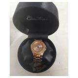 Rose Gold Tone Crystal Bezel Ladies Watch
