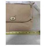 Coach Leather Crossbody Bag in Beige