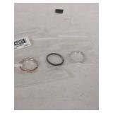 3.00 CTW Multi-Color Stackable Sterling Silver Ring Set