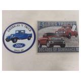 Ford Trucks Tin Sign Collection