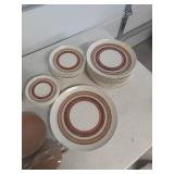 Mid-Century Melamine Dinnerware Set