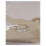 1.75 CTW Round White Zircon Sterling Silver Ring size 6