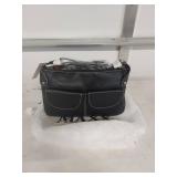 MAXX New York Black Leather Shoulder Bag