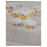Fire King Gay Fad Fruit Pattern Dishware